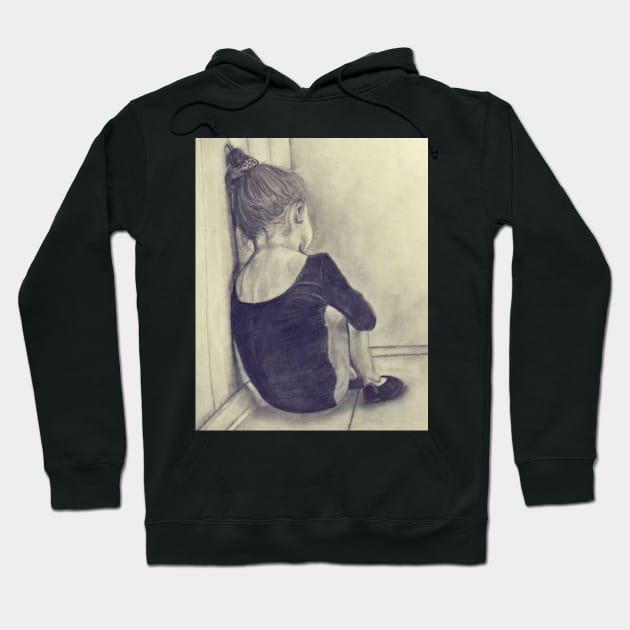 Sad Little Dancer Girl Hoodie by kazboart